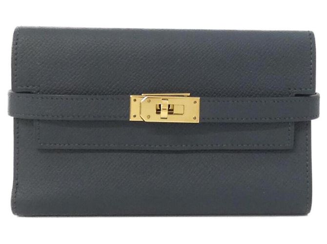 Hermès Kelly Depriant Medium Geldbörse Grün