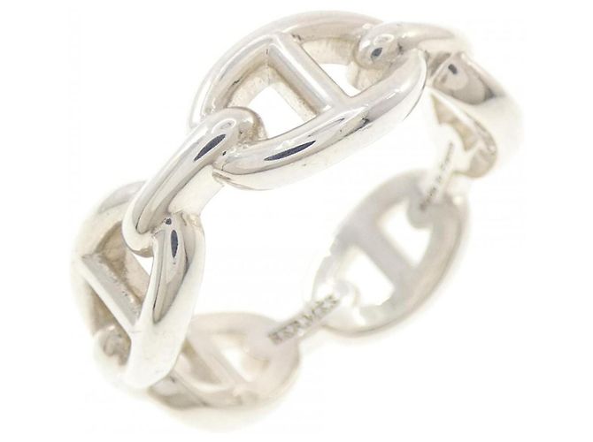 Hermès Chaine d'Ancre Enchainée Ring Silber