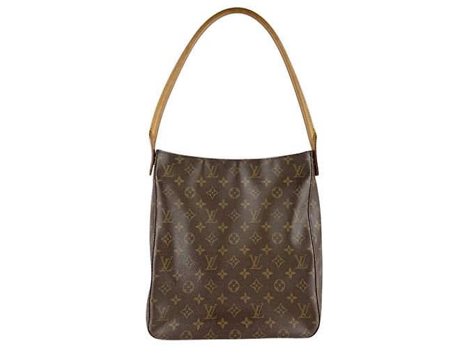 Sac à main Louis Vuitton Monogram Looping GM Marron Monogramme