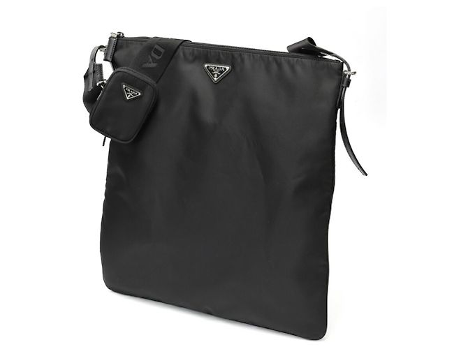 Borsa a Spalla in Pelle Prada Nero