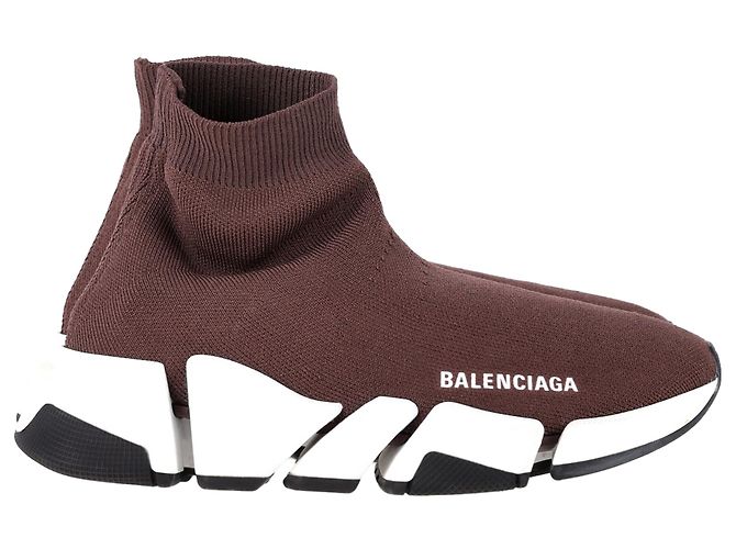 Balenciaga Speed 2.0 Sneakers aus braunem Polyester