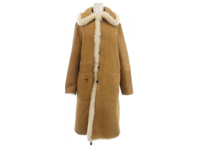 Cappotto in shearling Christian Dior Beige