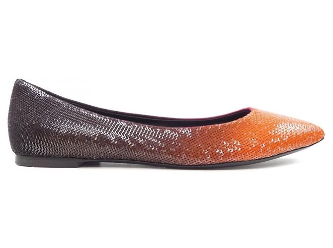 Scarpe in pelle Louis Vuitton Marrone Rosso