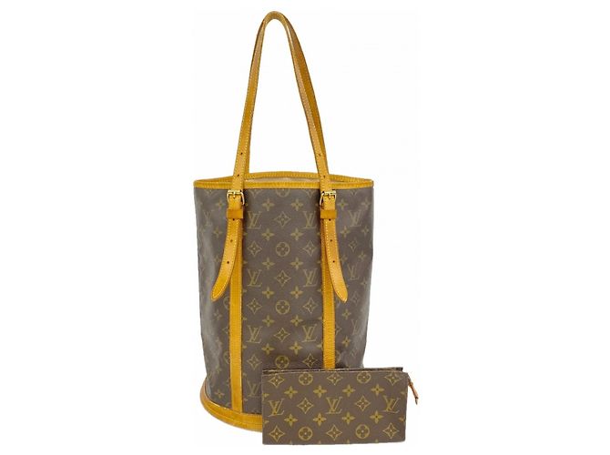 Borsa Tote Bucket GM Monogram Louis Vuitton Marrone