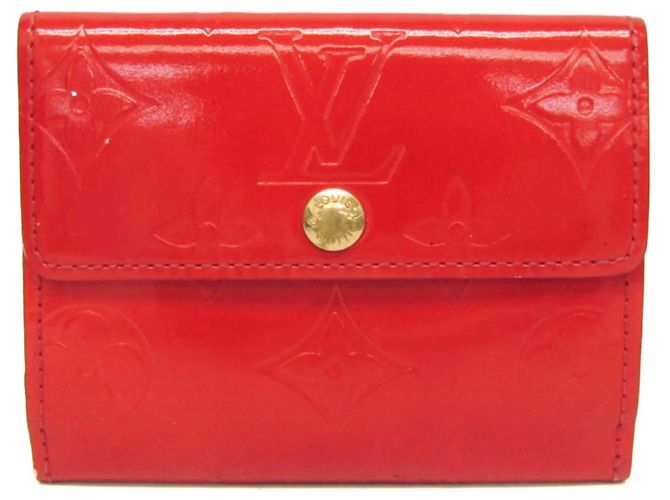 Portafoglio Ludlow Vernis Louis Vuitton Rosso
