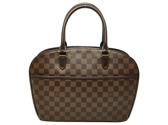 Bolsa de mão horizontal Damier Salia Louis Vuitton Marrom