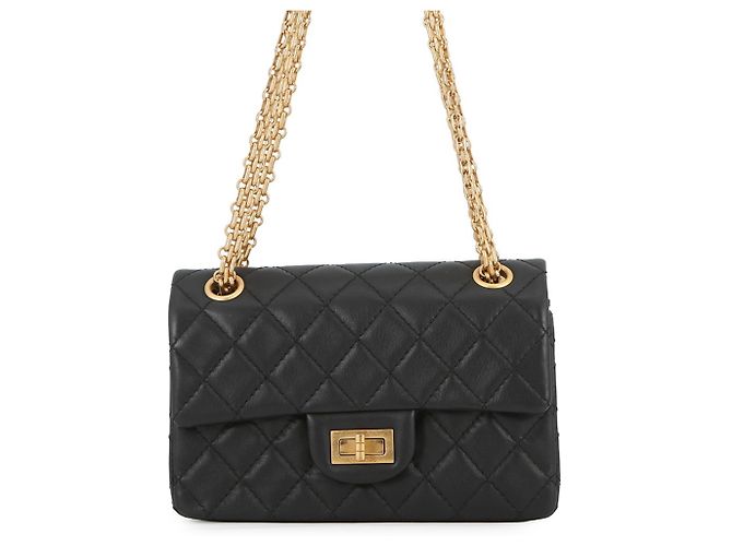 Borsa a Spalla Chanel Catena Matelassé 2.55 Mini Pelle Nero