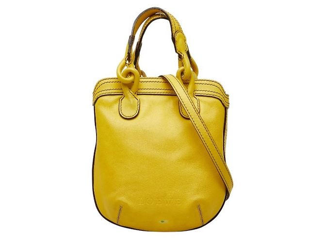 Sac à main Anagram Fiesta Loewe Jaune