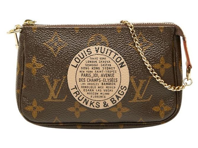 Mini Pochette Accessoires Monogram Louis Vuitton Marron