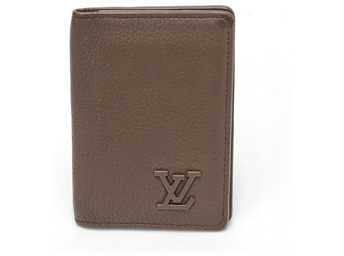 Organizer Brauner Lederkartenetui von Louis Vuitton