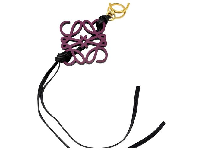 Chaveiro Anagram LOEWE Preto Roxo