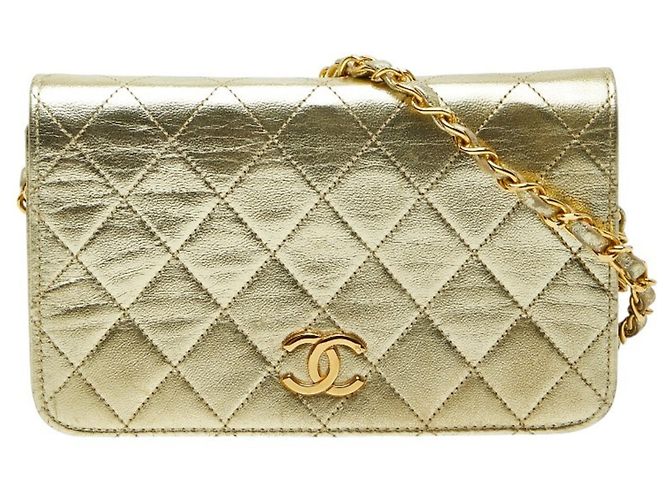 Borsa a spalla mini matelassé Chanel Coco Mark D'oro