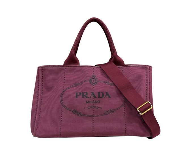 Borsa Prada Canapa Tote M Rosso