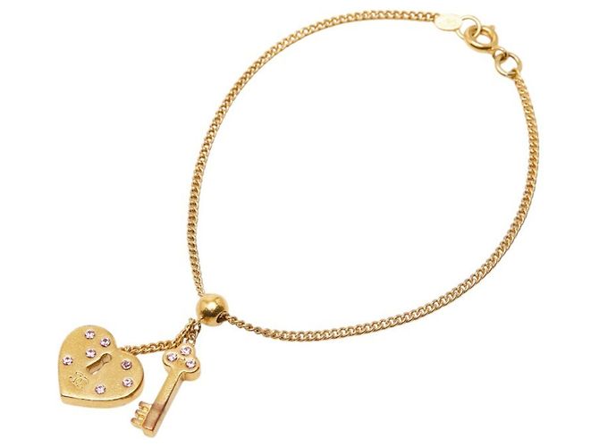 Timeless Bracciale a forma di cuore con il logo Coco di Chanel D'oro