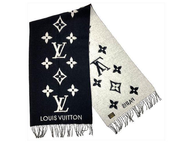 Écharpe en cachemire Louis Vuitton Noir