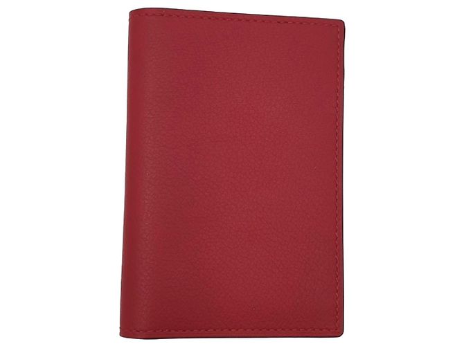 Hermès Kartenetui MC2 Euclide, Chilirot/rot H, Evercolor Kalbsleder