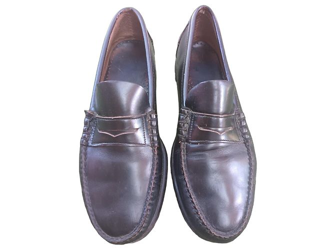 Mocassini in pelle Sebago neri o marroni scuri Nero Marrone scuro