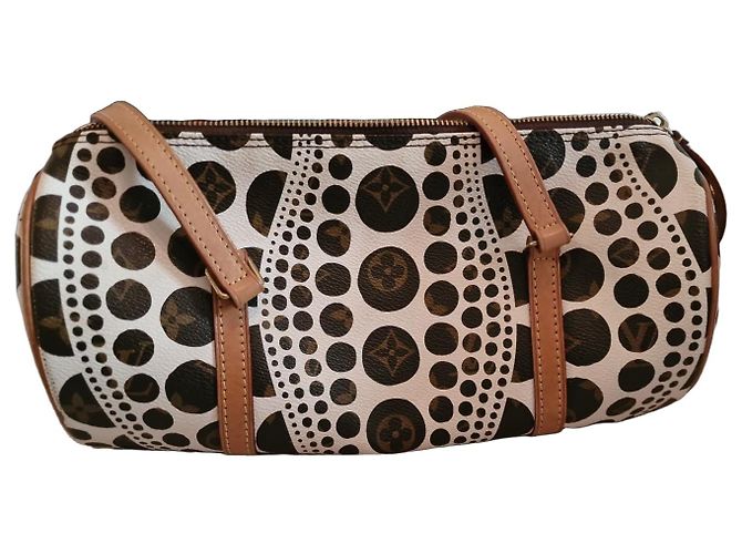 Bolsa Louis Vuitton Monogram Dots Speedy 30 Marrom Branco Monograma