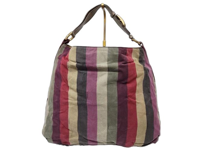Fendi Pequin Shoulder Bag Multicolor Multiple colors