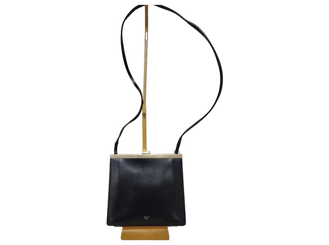 Autre Marque Sac à fermoir petit Céline noir