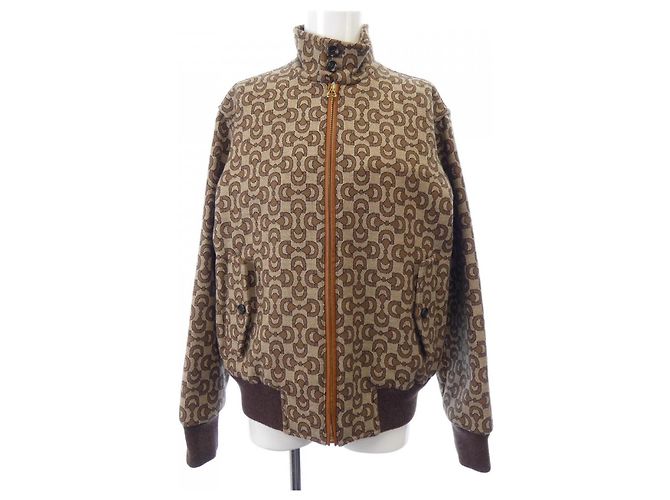 Gucci Cotton Jacket Brown Beige