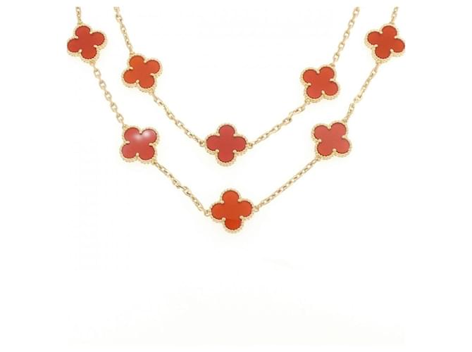 Collier Vintage Alhambra Au750 de Van Cleef & Arpels Doré 