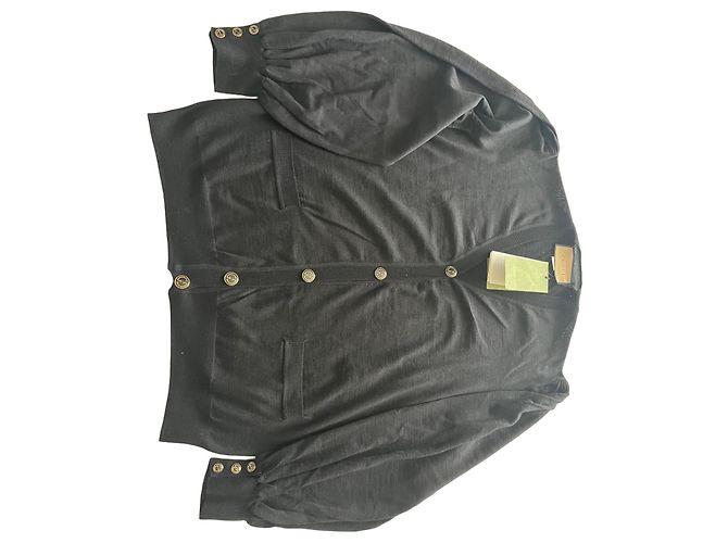 Gucci schwarzer Wollcardigan mit GG-Knöpfen