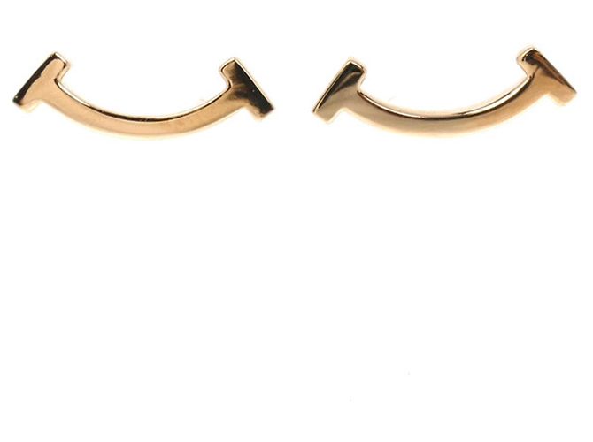 Tiffany & Co Orecchini mini T Smile in oro rosa 18K Tiffany