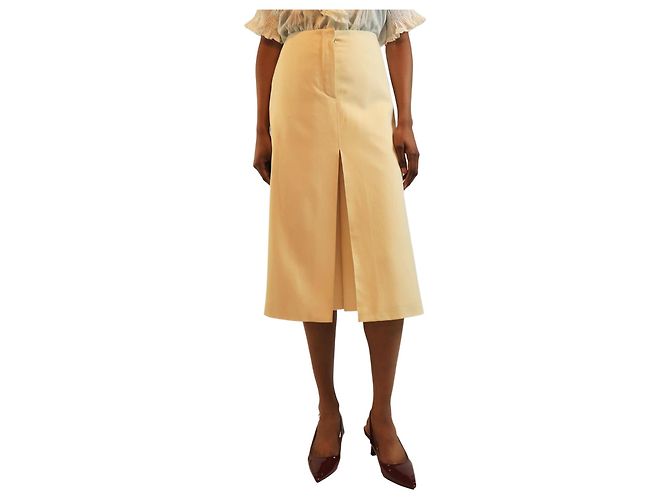 Hermès Cremeweite Culottes - Größe UK 8 Roh