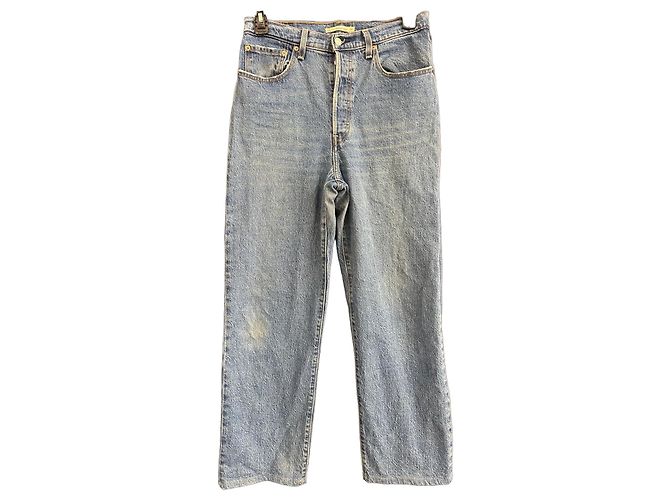 Jeans Levi's "Ribcage Straight Ankle" Azul