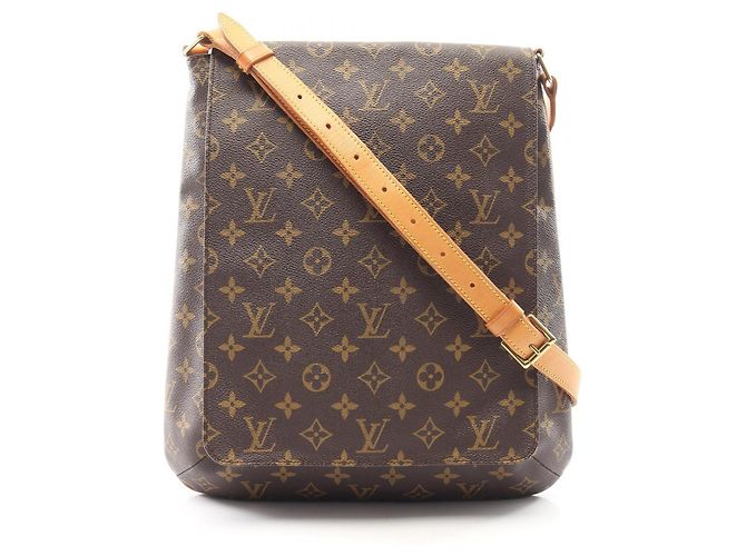 Bolsa de Ombro Musette Louis Vuitton Marrom Monograma