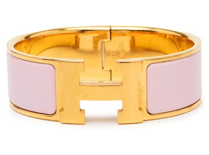 Pulsera Hermès Clic Clac H GM Rosa Dorado