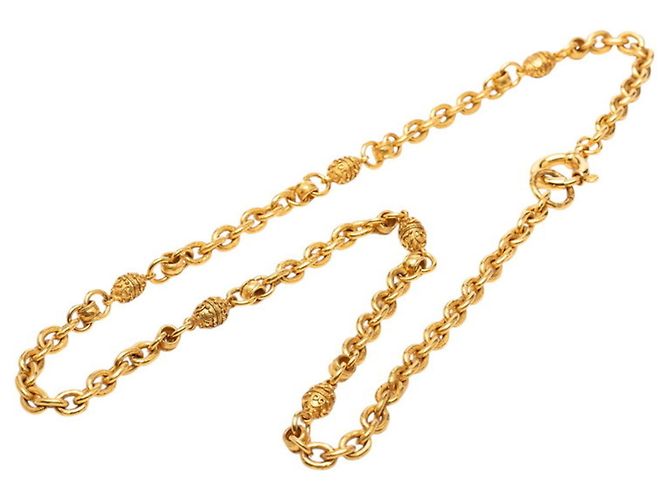 Timeless Collana Lunga Vintage Chanel D'oro