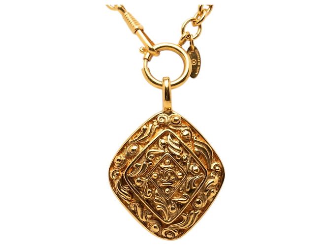 Classique Collier long vintage Coco Mark de Chanel Doré