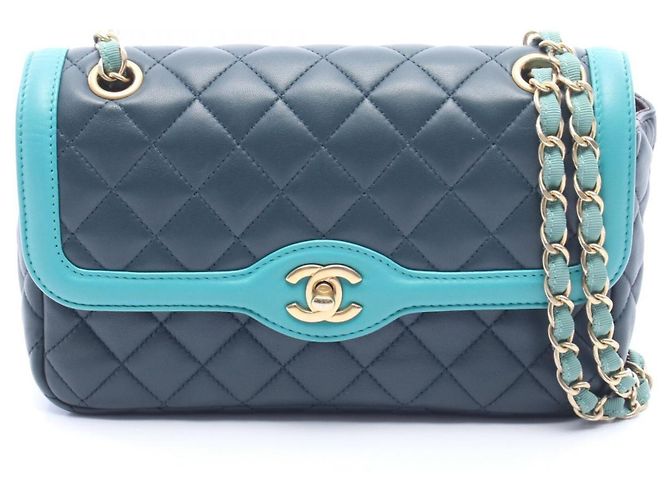 Sac à main Chanel Matelassé vert
