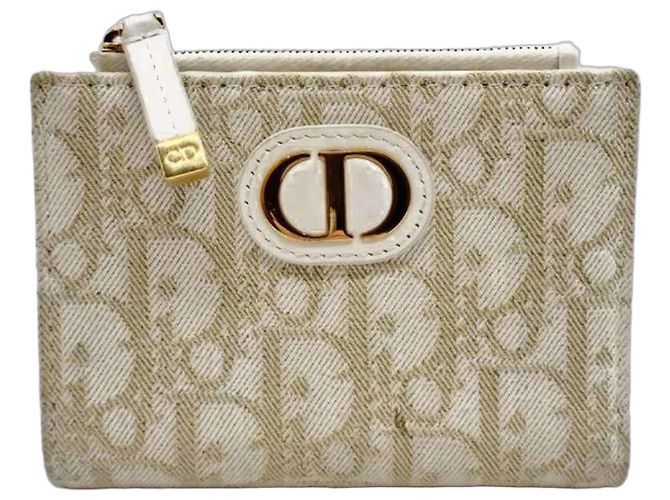 Billetera Compacta Christian Dior 30 Montaigne Blanco