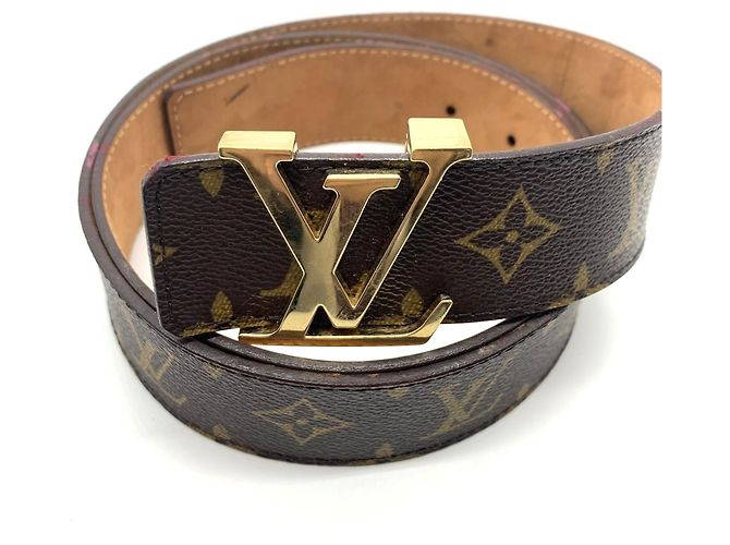 Monogramm Initial Gürtel von Louis Vuitton Braun
