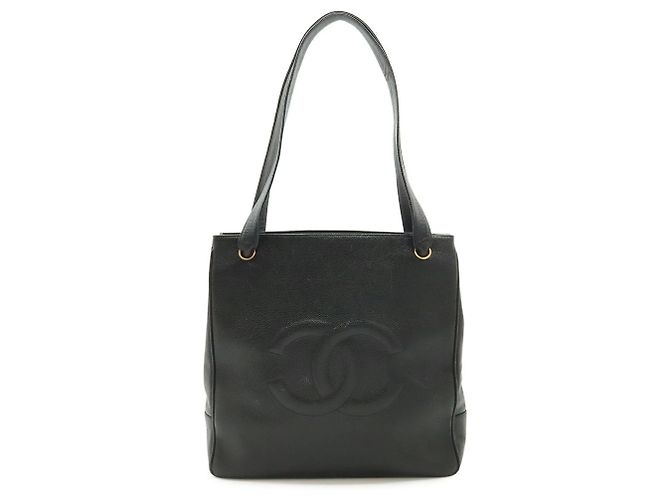 Timeless Borsa Tote Chanel Coco Mark Nero