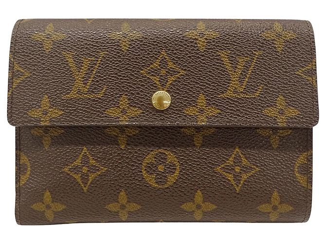Louis Vuitton Monogram Tri-fold Wallet Brown