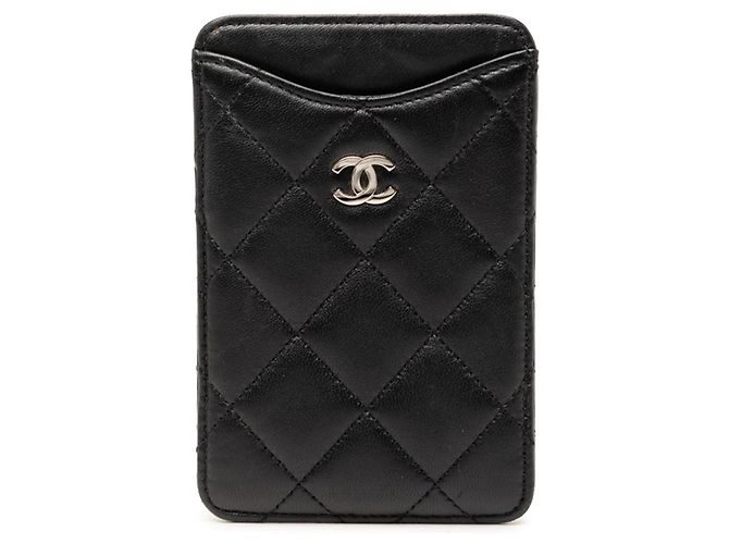 Custodia da viaggio matelassé Coco Mark di Chanel Nero