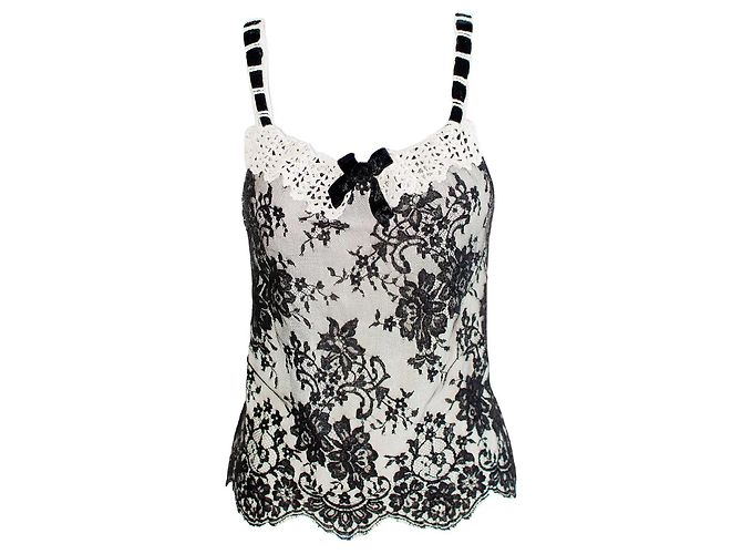 Christian Dior Spitzen-Top