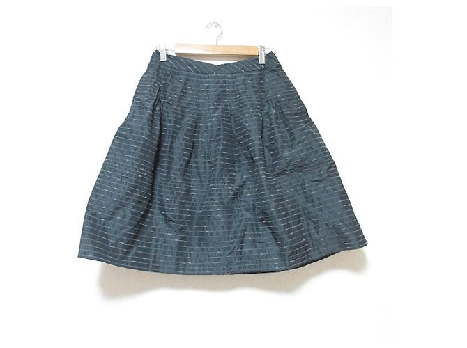 Autre Marque Falda Mini con Bordado Rene Negro
