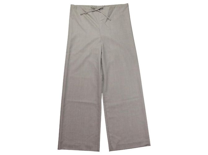 Autre Marque Calça de lã e seda SCEARN Marrom 