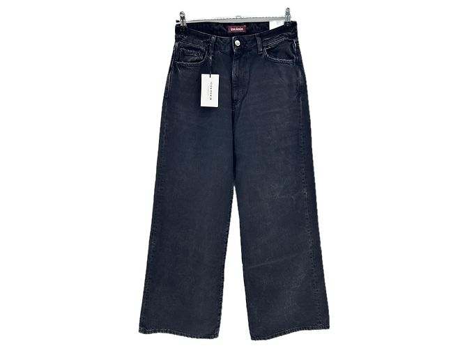 Autre Marque ICON DENIM Schwarze Jeans aus Baumwolle Größe 26 Blau