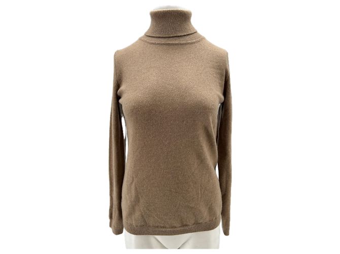 Autre Marque Beige Rollkragenpullover aus Kaschmir 