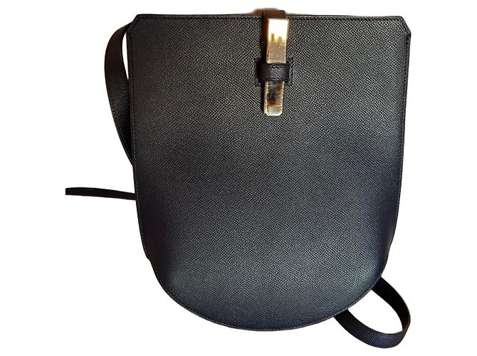 Borsa Baton de Craie in pelle blu navy Hermès Blu scuro