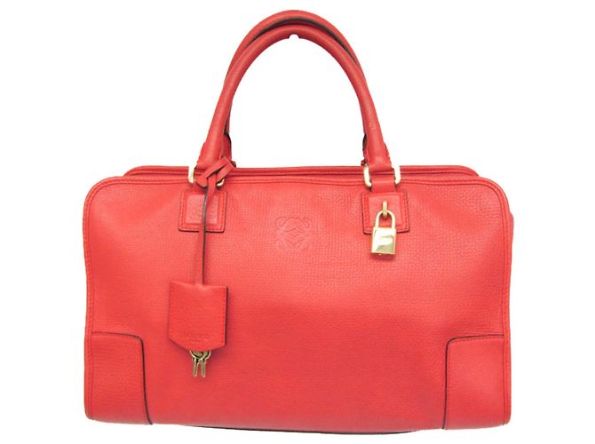 Borsa Loewe Amazona in pelle 36 Rosso