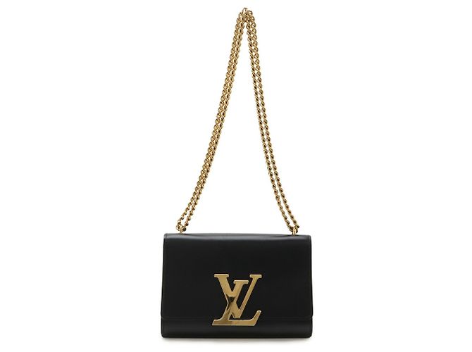 Louis Vuitton Pochette Louise MM Chain Shoulder Bag Black