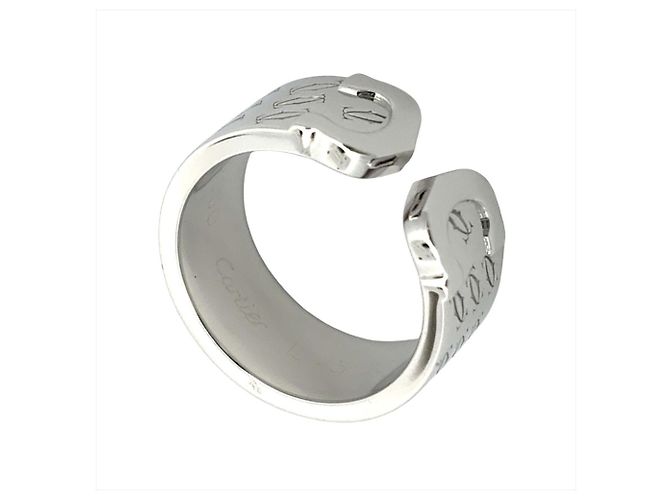 Bague Cartier C2 en or blanc 18K Doré