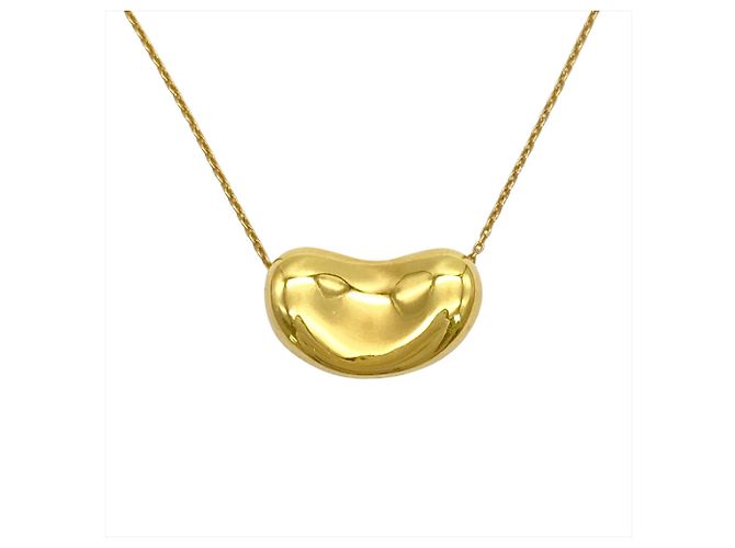 Elsa Peretti Collier Design Large Bean de Tiffany & Co. Doré
